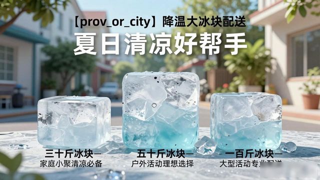 嘉定降温大冰块配送 夏日清凉好帮手
